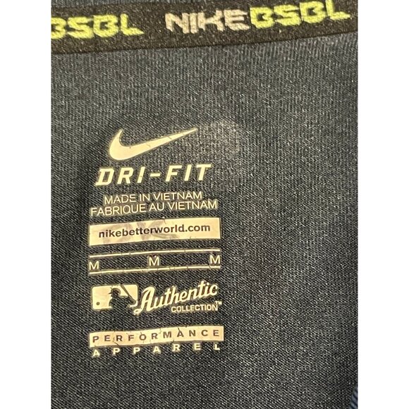 Nike Baseball Spring Training shirt mens medium Dri Fit performance apparel blue - Picture 3 of 10
